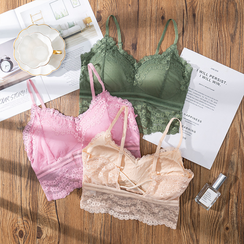 Sheer Bra Lace - Бюстгальтер кружевной бесшовный с открытой спиной