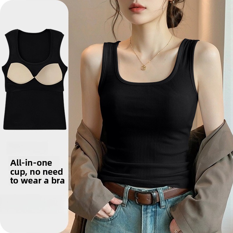 T Shirt Bra Seamless - Новая бесшовная майка со встроенным бюстгальтером