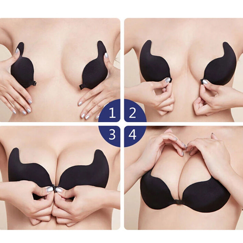 Женский клейкий бюстгальтер с  – обзор и цена Backless Bra Sticky