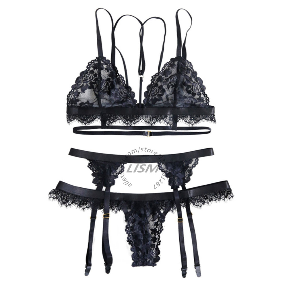 Черный кружевной комплект нижн – обзор и цена Lace Bralette Set