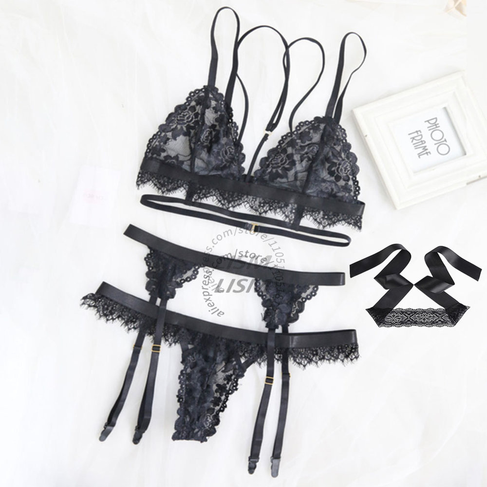 Черный кружевной комплект нижн – обзор и цена Lace Bralette Set