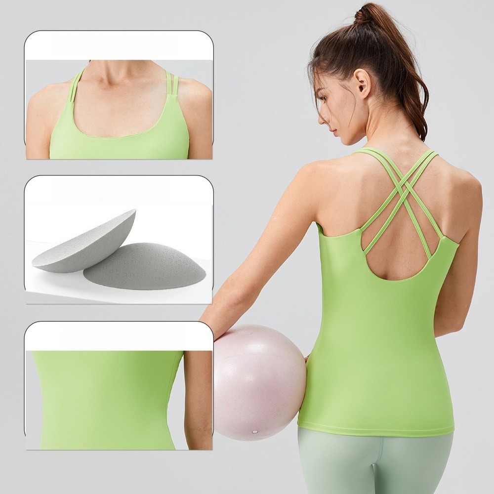 Женские длинные топы для йоги  – обзор и цена Sports Bra Racerback
