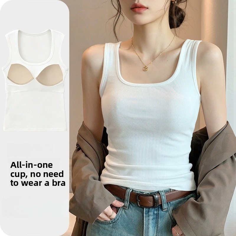 Новая бесшовная майка со встро – обзор и цена T Shirt Bra Seamless