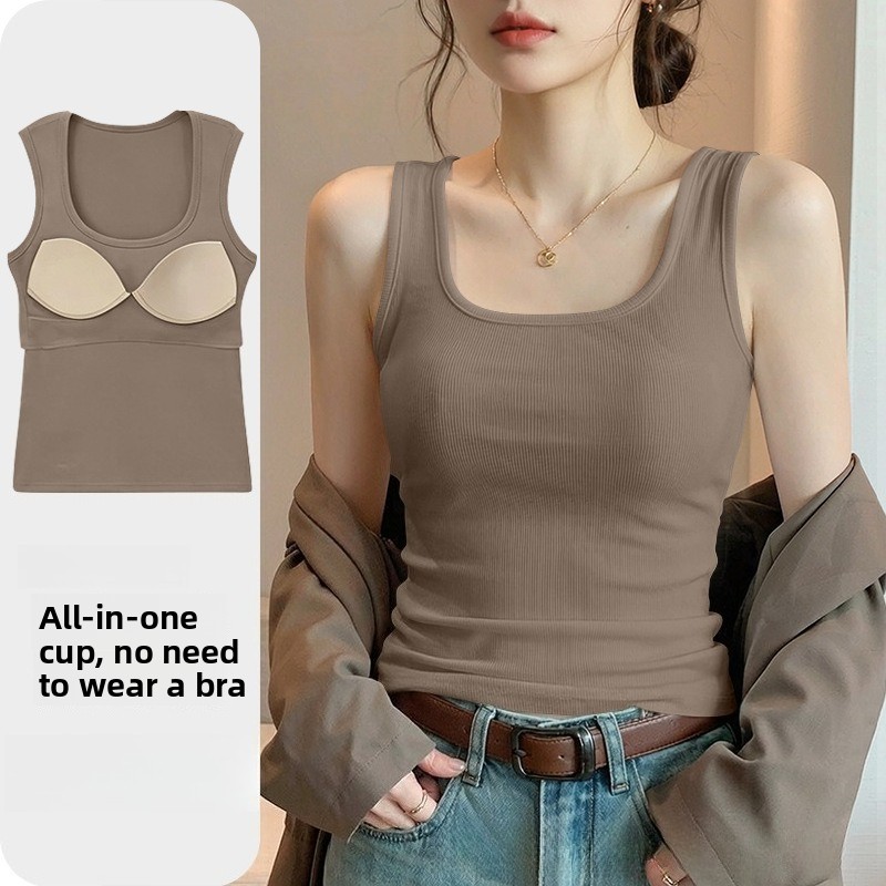 Новая бесшовная майка со встро – обзор и цена T Shirt Bra Seamless